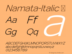 Namata-Italic