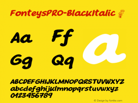 FonteysPRO-BlackItalic