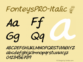 FonteysPRO-Italic