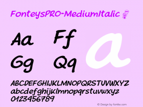 FonteysPRO-MediumItalic