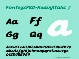 FonteysPRO-HeavyItalic