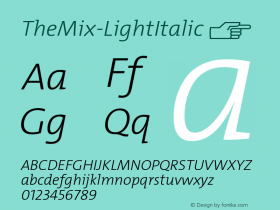 TheMix-LightItalic