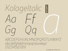 KolageItalic