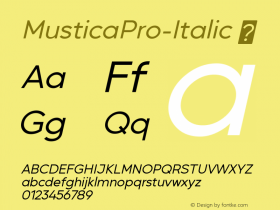 MusticaPro-Italic