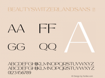 BeautySwitzerlandSans