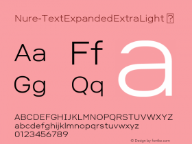 Nure-TextExpandedExtraLight