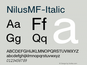 NilusMF-Italic