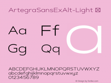 ArtegraSansExAlt-Light