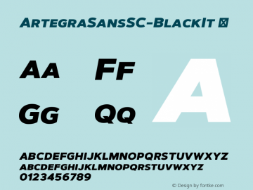 ArtegraSansSC-BlackIt