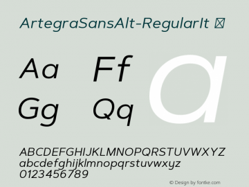 ArtegraSansAlt-RegularIt