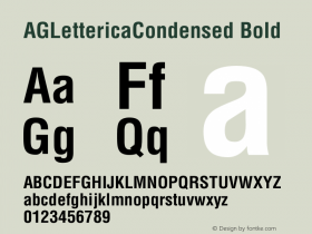 AGLettericaCondensed