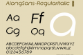 AlongSans-RegularItalic