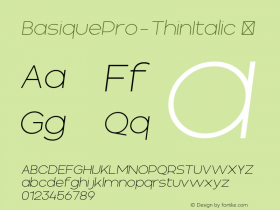 BasiquePro-ThinItalic