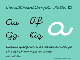 PersikFlorSimple-Italic