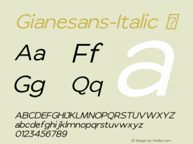 Gianesans-Italic