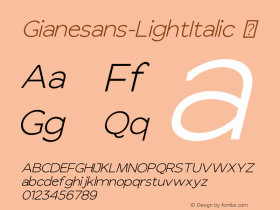 Gianesans-LightItalic