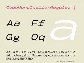 CodoMonoItalic-Regular