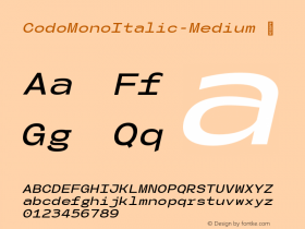 CodoMonoItalic-Medium