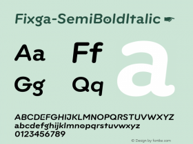 Fixga-SemiBoldItalic