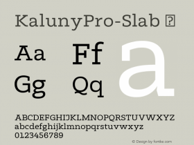 KalunyPro-Slab