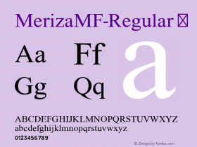 MerizaMF-Regular