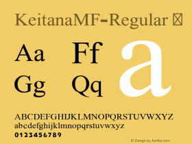 KeitanaMF-Regular