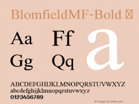 BlomfieldMF-Bold