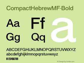 CompactHebrewMF-Bold