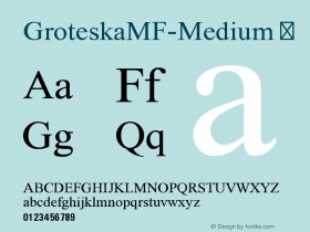 GroteskaMF-Medium