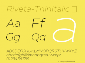 Riveta-ThinItalic