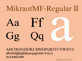 MikraotMF-Regular