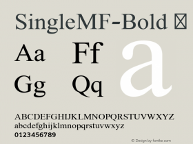 SingleMF-Bold