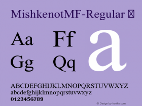 MishkenotMF-Regular