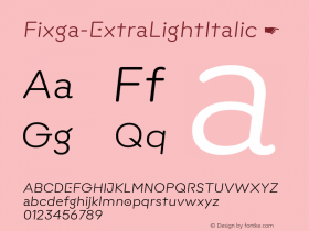 Fixga-ExtraLightItalic