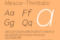 Mesca-ThinItalic