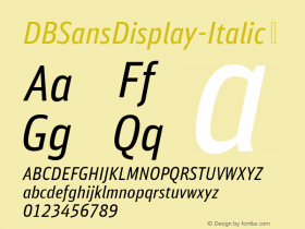 DBSansDisplay-Italic