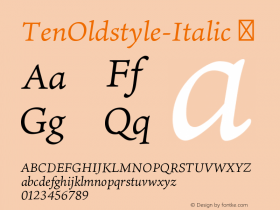 TenOldstyle-Italic