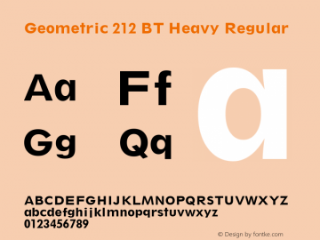 Geometric 212 BT Heavy