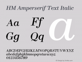 HM Amperserif Text