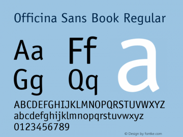 Officina Sans Book