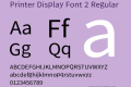 Printer Display Font 2