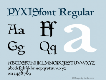 PYXISfont