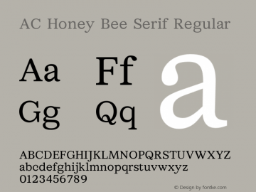 AC Honey Bee Serif