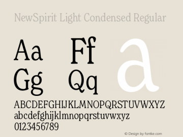 NewSpirit Light Condensed