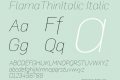 FlamaThinItalic