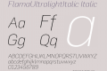 FlamaUltralightItalic