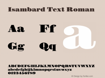 Isambard Text