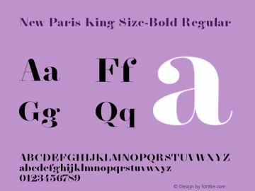 New Paris King Size-Bold