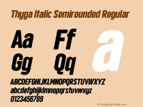 Thyga Italic Semirounded