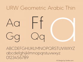 URW Geometric Arabic